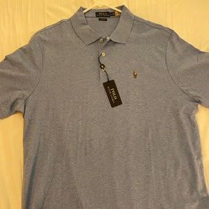 Ralph Lauren polo shirt XL heather blue NWT